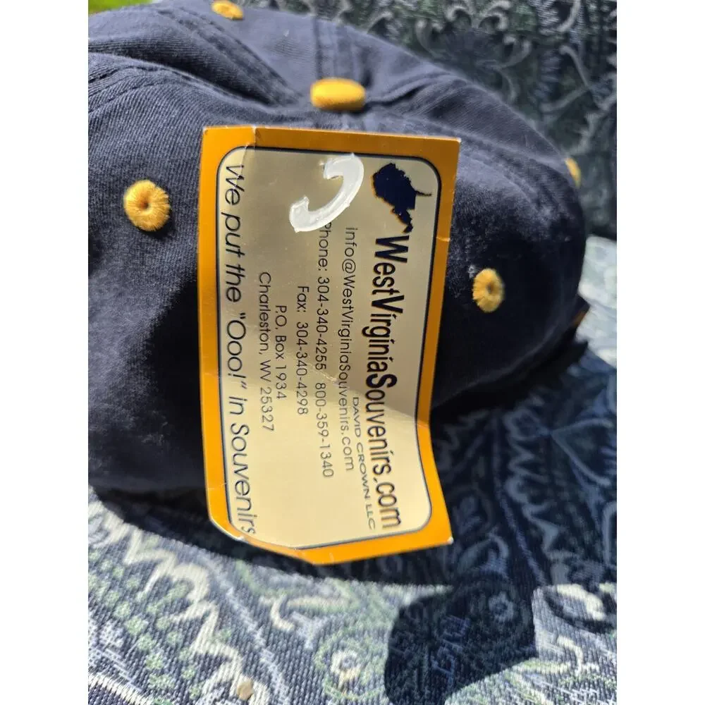 Vintage West Virginia Mountaineers Hat Joe T's Sportswear The Game Split...